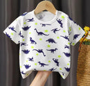 Kids Summer Round Neck Loose Short Sleeves Printed Top   1671645 - TUZZUT Qatar Online Shopping