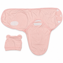 Baby Pink Swaddle Sleeping Bag & Bear-Ear Cap Set 1503994 - 0–6 Months