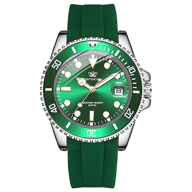 new CAREKISO men's watch Swiss luxury brand wrist watch multi-function waterproof calendar luminous silicone strap men's watch S4704363 - Tuzzut.com Qatar Online Shopping