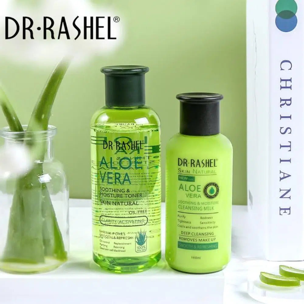 Dr Rashel DRL-1554 Aloe Vera Skin Natural Soothing & Moisture Skin Care Series – Pack Of 6 Dr Rashel DRL-1554 Aloe Vera Skin Natural Soothing & Moisture Skin Care Series – Pack Of 6