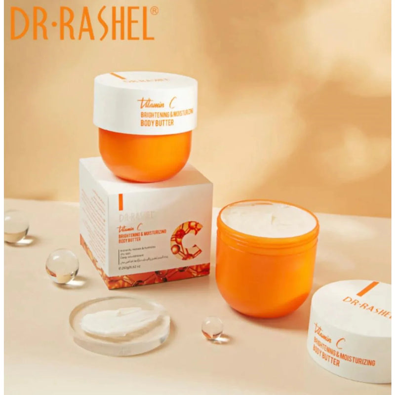 Dr.Rashel Vitamin C Brightening & Moisturizing Body Butter 250g Geniune DRL-1689 - Tuzzut.com Qatar Online Shopping