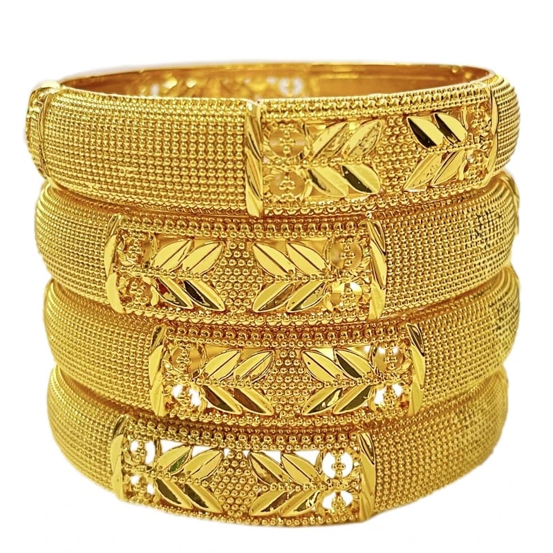 1PC Gold Color Bangles For Women Model-17 1PC Gold Color Bangles For Women Model-17