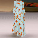 Womens Long Sleeve V Neck Sundress Floral Printed Party Gown Prom Maxi Dress S3494011 - Tuzzut.com Qatar Online Shopping