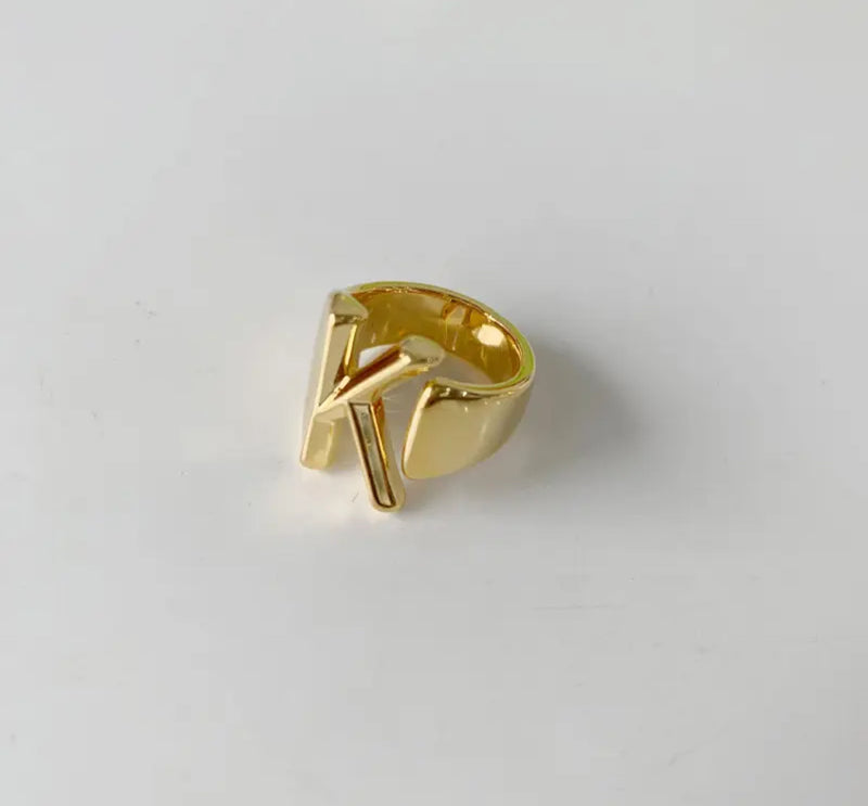 Letter Cuff Ring For Women S3237011