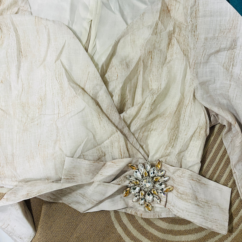 Chiffon A-Line Crystal Evening Dress S5081746 - TUZZUT Qatar Online Shopping