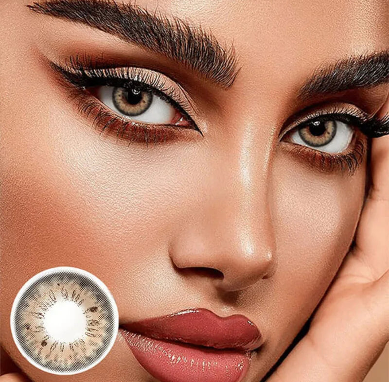 Unibling Iffy Brown Contact Lenses for Eyes (1 Pair) - TUZZUT Qatar Online Shopping