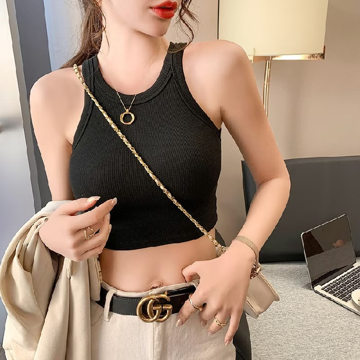 Women's Sleeveless Solid Color Tank Top L 279359 Women's Sleeveless Solid Color Tank Top L 279359