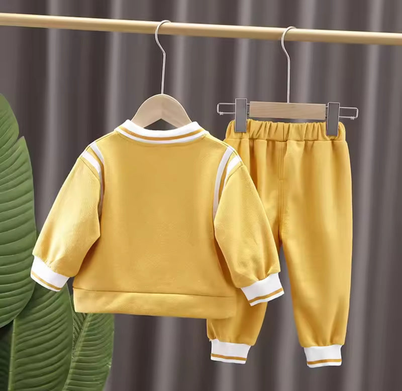 Fashionable Bear Head Collar Long Sleeve Autumn Outfit for Boys 1684004 - TUZZUT Qatar Online Shopping