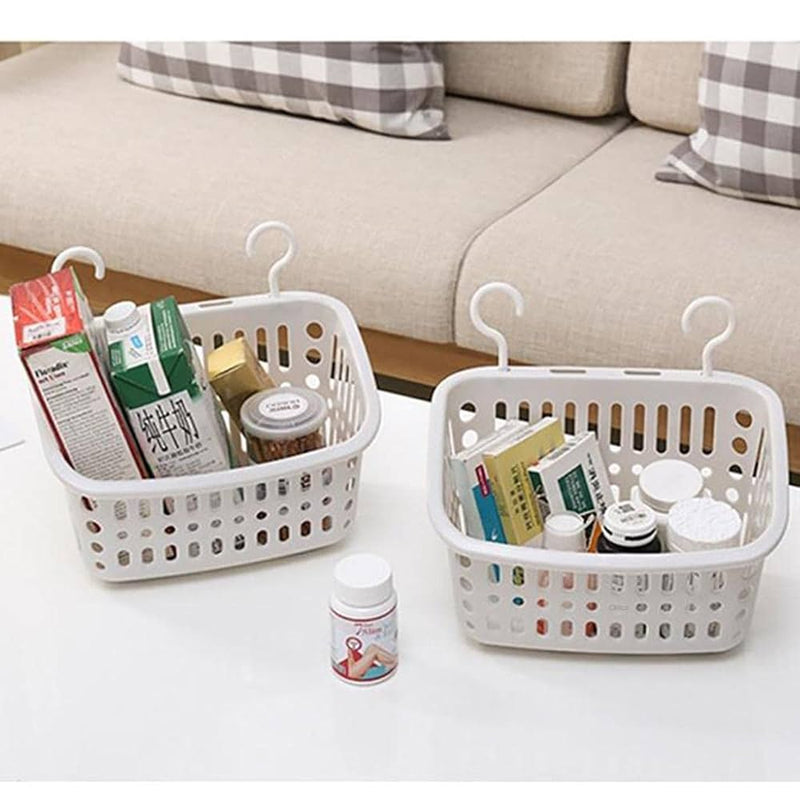 Bathroom Kitchen Plastic Hooks Washing Basket S4621397 - TUZZUT Qatar Online Shopping
