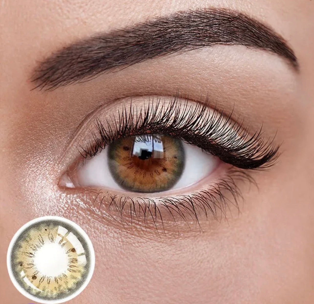Unibling Iffy Bronze Contact Lenses for Eyes (1 Pair) Unibling Iffy Bronze Contact Lenses for Eyes (1 Pair)