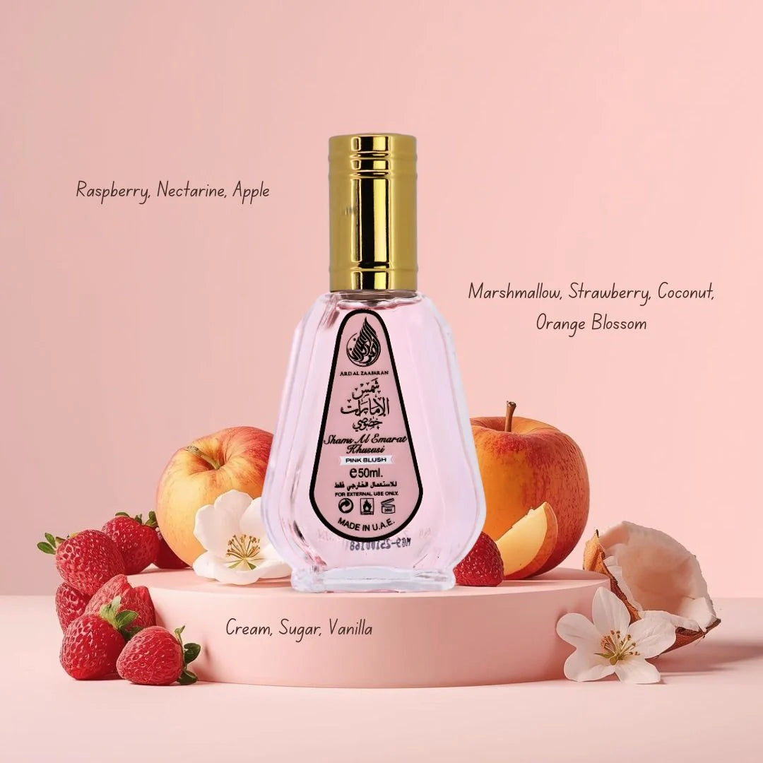 Shams Al Emarat Khusus PINK BLUSH 50ML By Ard Al Zaafaran Shams Al Emarat Khusus PINK BLUSH 50ML By Ard Al Zaafaran