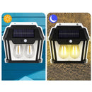 Solar Rechargeable Outdoor Lamp Light - Motion Sensor & Water Resistant (HW 999-2W) - Tuzzut.com Qatar Online Shopping