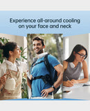 JisuLife Life3 Neck Fan - Wearable Hands - Free Bladesless Personal Fan - Black - TUZZUT Qatar Online Shopping