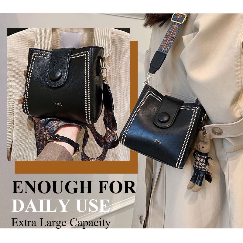 Pu Leather Bucket Shape Handbag B-381309 Pu Leather Bucket Shape Handbag B-381309