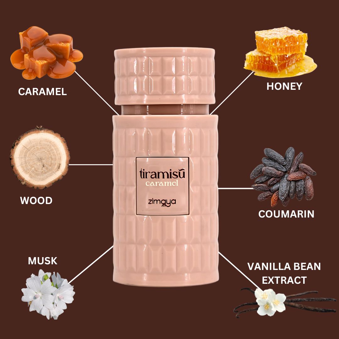 Tiramisu Caramel Eau De Parfum Spray 100ML (3.4 OZ) by Zimaya Tiramisu Caramel Eau De Parfum Spray 100ML (3.4 OZ) by Zimaya