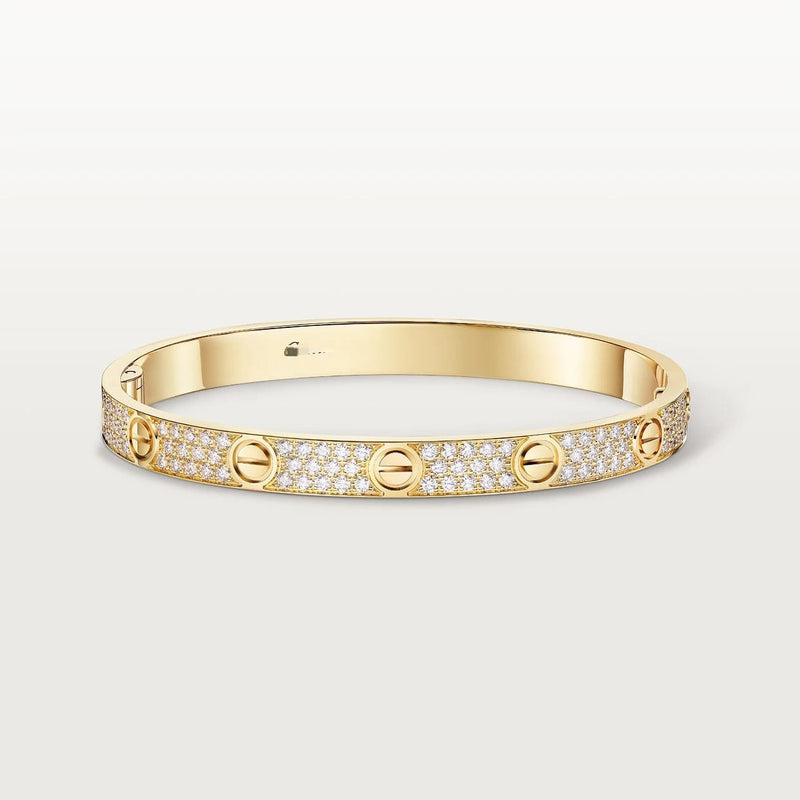 LOVE Bracelet Classic Yellow Gold Diamonds DN2014 - TUZZUT Qatar Online Shopping