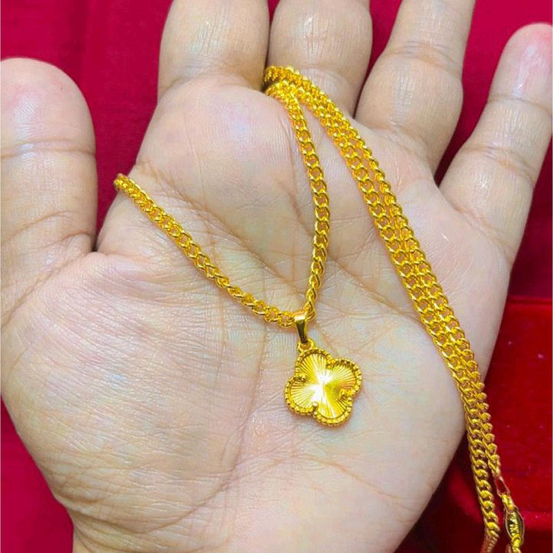 Sweet Flower Pendant Necklace S4857682 - TUZZUT Qatar Online Shopping