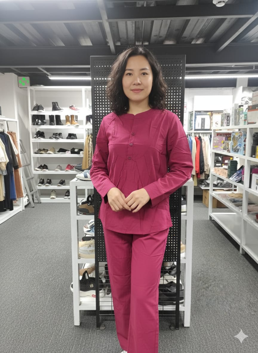 Lightweight Kurta Style Lounge Set G382