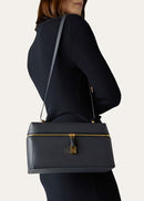 Luxury Extra Bag Textured Calfskin Navy Blue LP272 - TUZZUT Qatar Online Shopping