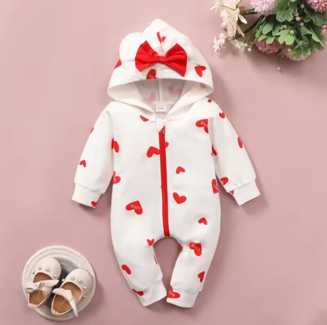 Baby Unisex Hooded Rompers Warm Thicken Jumpsuits S5119326 Baby Unisex Hooded Rompers Warm Thicken Jumpsuits S5119326