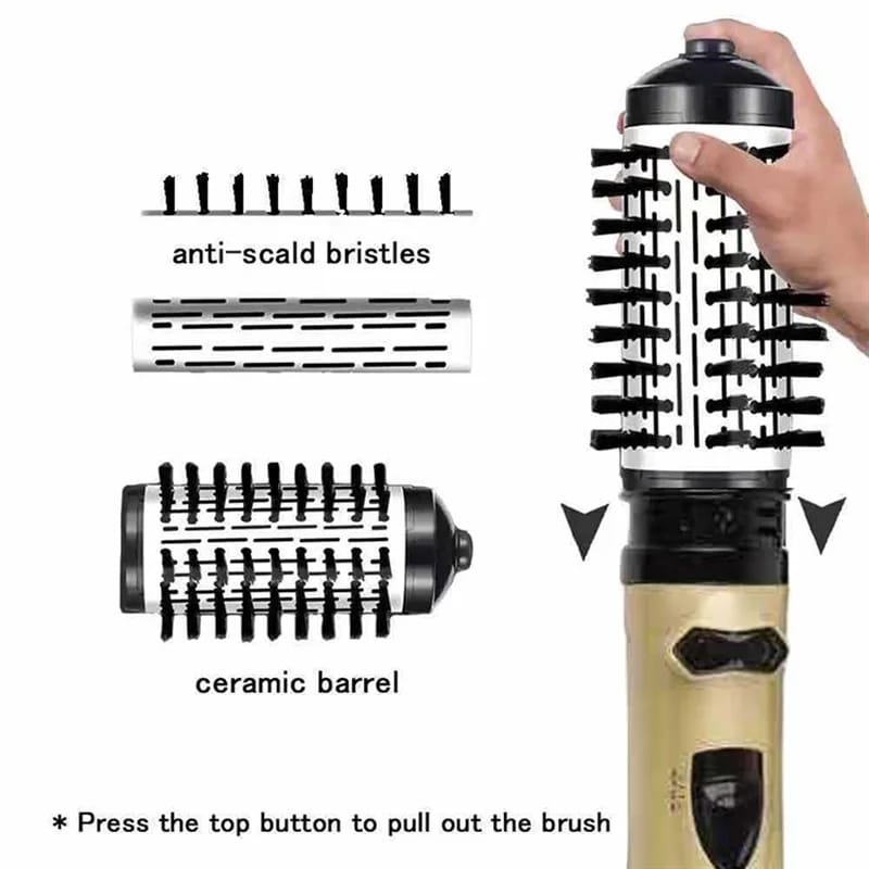 Rotate the automatic curling iron 3-in-1 multi-function hot air comb curling iron