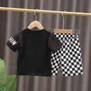 Baby Boy Clothing Suit 2023 Summer New Kids Cartoon Little Bear Cotton T-shirt+Trousers Set Children Fashion Casual Sleeve Short X3377786 - Tuzzut.com Qatar Online Shopping
