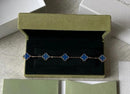 Vintage Bracelet Blue Yellow Gold 5 Motifs DN2142 - TUZZUT Qatar Online Shopping