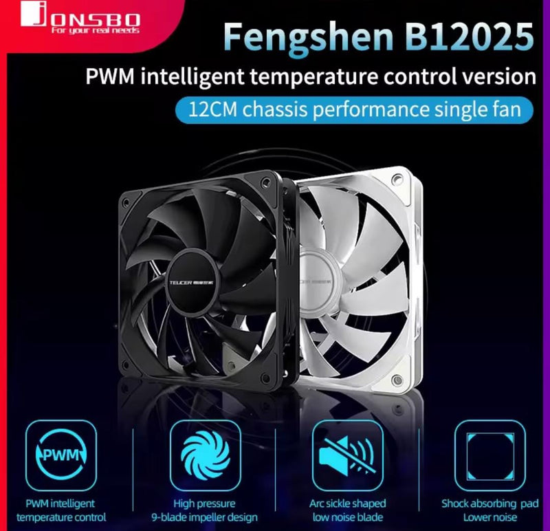 TEUCER CPU Desktop Chassis Cooling Fan B12025 - TUZZUT Qatar Online Shopping