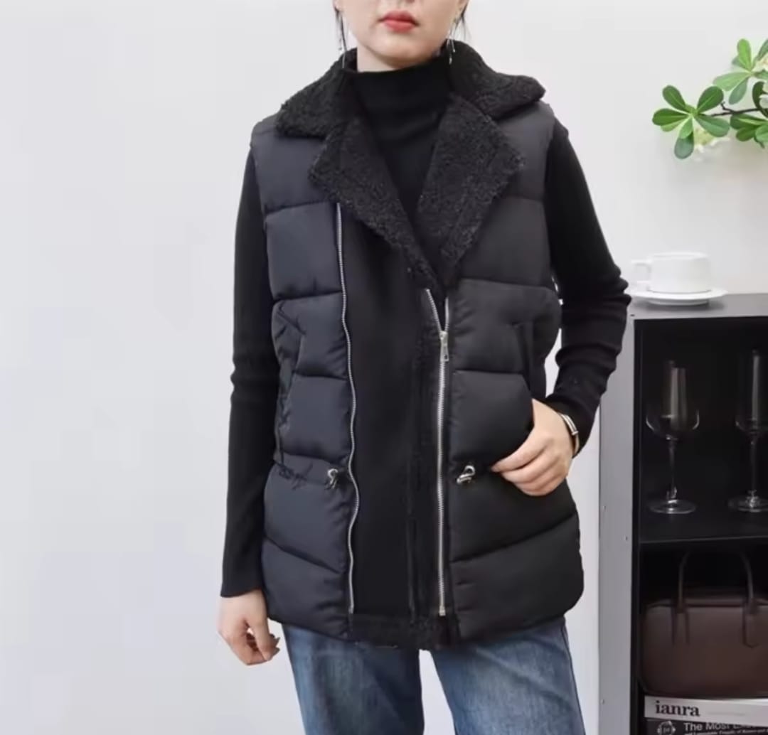 Sleeveless Oversized Coat For Autumn Winter 61481 Sleeveless Oversized Coat For Autumn Winter 61481