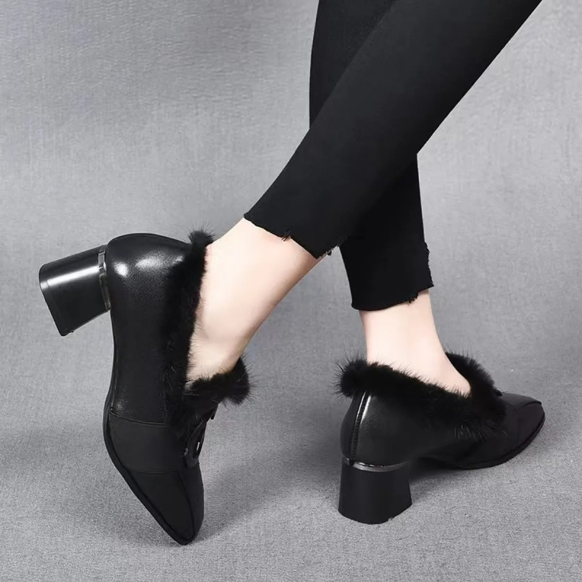 Spring Autumn Korean Version Soft-Soled Thick Heel Shoes S599 Spring Autumn Korean Version Soft-Soled Thick Heel Shoes S599