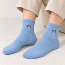 Women's Cartoon Face Crew Socks, Assorted Colours 331729 - One Size