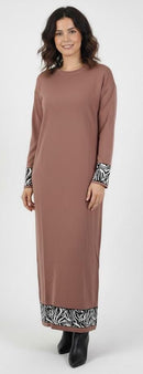 Full Sleeve Turkish Modest Winter Dress 9509