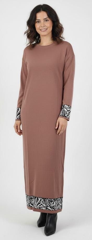 Full Sleeve Turkish Modest Winter Dress 9509