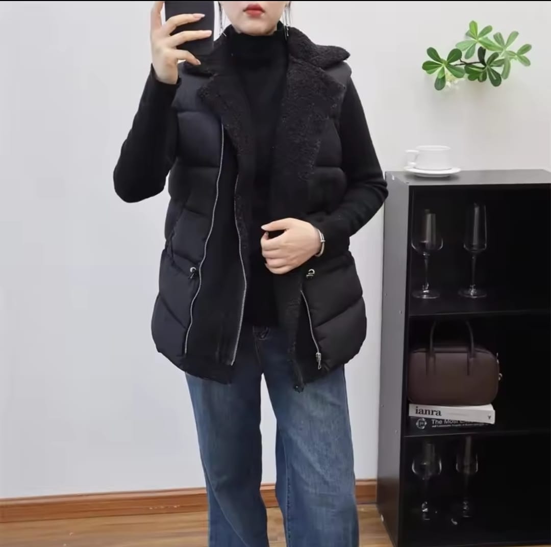 Sleeveless Oversized Coat For Autumn Winter 61481 Sleeveless Oversized Coat For Autumn Winter 61481