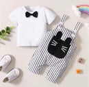 Newborn Short Sleeve T Shirt Print Jumpsuit  2pcs Set   1608587 - TUZZUT Qatar Online Shopping