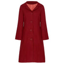 Womens Elegant Lapel Collar Single-Breasted Overcoat 75234 - TUZZUT Qatar Online Shopping