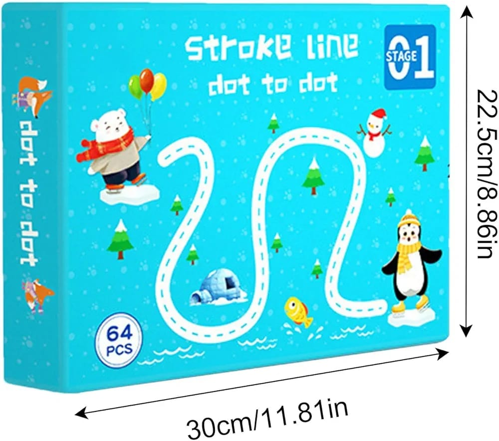 Stroke Line Dot To Dot 64PCS Stroke Line Dot To Dot 64PCS