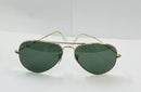 AVIATOR Gold Green Sunglasses S00022376 - TUZZUT Qatar Online Shopping