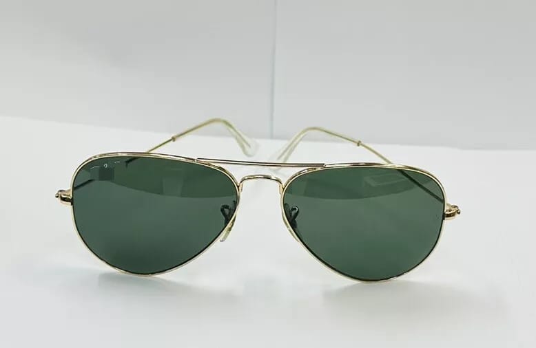 AVIATOR Gold Green Sunglasses S00022376 - TUZZUT Qatar Online Shopping