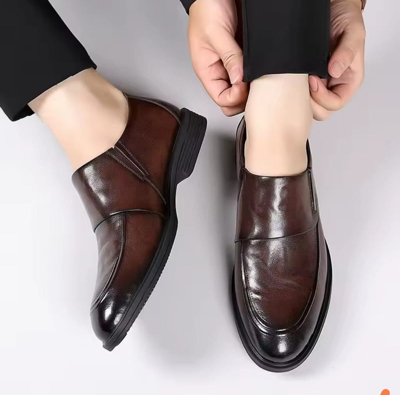 Toucilion Leather Flat Business Shoes 8716 - TUZZUT Qatar Online Shopping