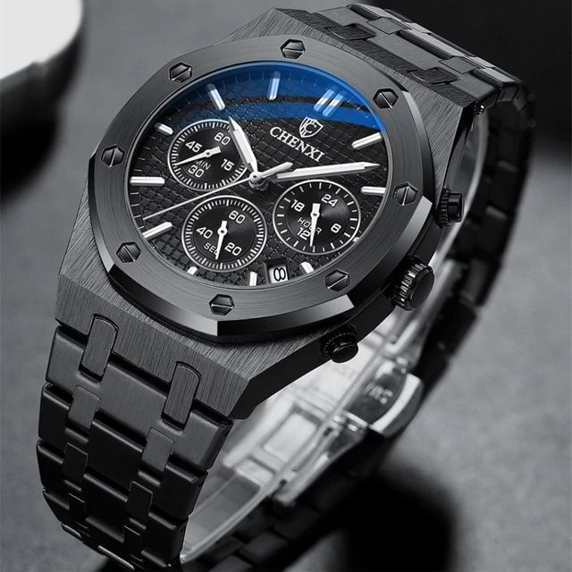 CHENXI 948 Fashion Business Top Luxury Brand Quartz Watch Men Stainless Steel Waterproof Wristwatch Relogio Masculino W31254 - Tuzzut.com Qatar Online Shopping