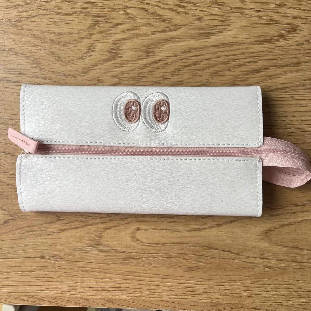 Pen Case Pencil Pencils Cute Stationery School Student White Pink S4267777 Pen Case Pencil Pencils Cute Stationery School Student White Pink S4267777