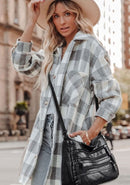 Leather Lightweight Crossbody Bag YS442 - TUZZUT Qatar Online Shopping