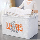 Extra Large Fabric Storage Box for Clothes and Clothing Debris - Large Wardrobe and Drawer Storage Solution - 429450 - TUZZUT Qatar Online Shopping