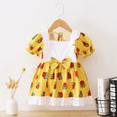 Kids Baby Girl Birthday Party Princess Dress Short Sleeve Rose Flowers Printed Summer Dresses Cute Clothing X3235696 - Tuzzut.com Qatar Online Shopping