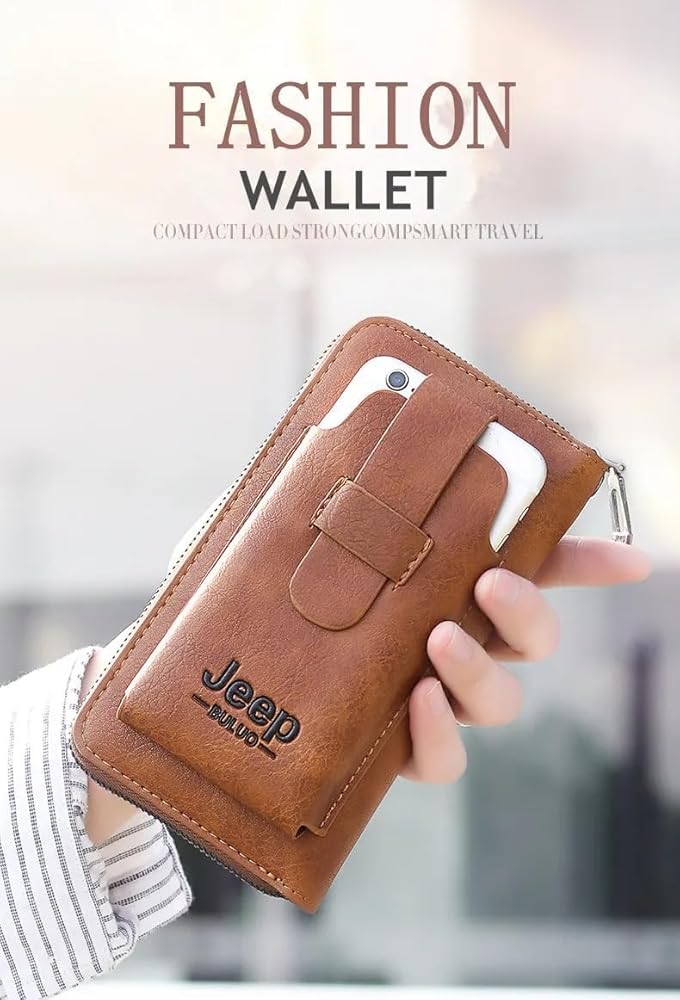 Men Luxury Leather Multifunction Wallet b-597233 - TUZZUT Qatar Online Shopping