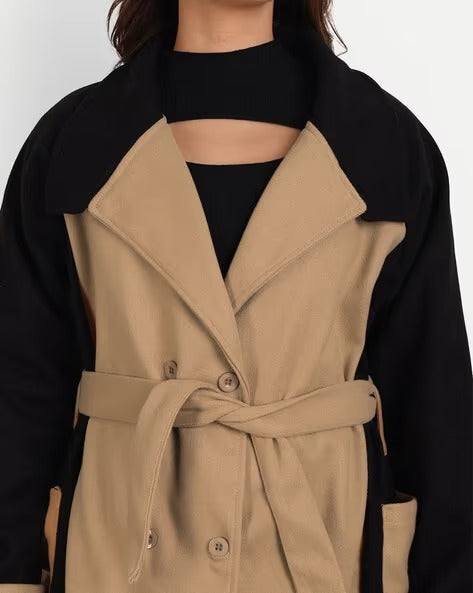 Button-Front Trench Coat 59168 - TUZZUT Qatar Online Shopping