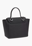 Solid Shoulder Bag with Detachable Strap and Flap Closure B6623 - TUZZUT Qatar Online Shopping