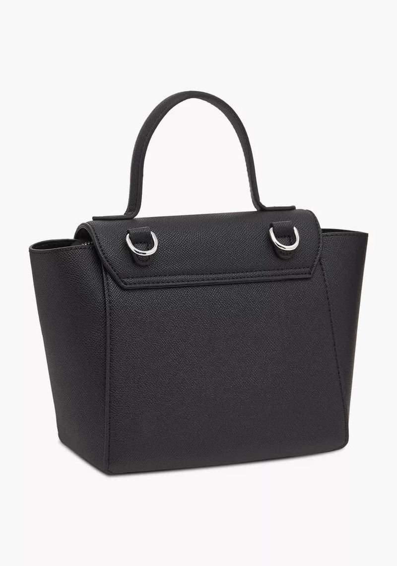 Solid Shoulder Bag with Detachable Strap and Flap Closure B6623 - TUZZUT Qatar Online Shopping