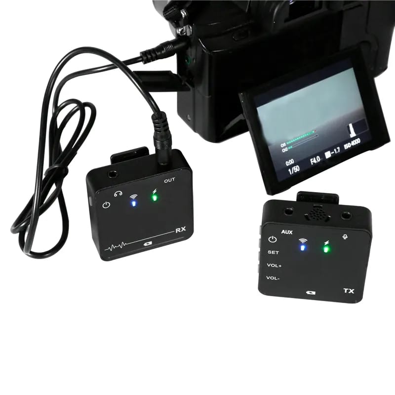 Wireless Live Lavalier Microphone Square RF Launcher Receiver Clip Collar S4587878 - Tuzzut.com Qatar Online Shopping